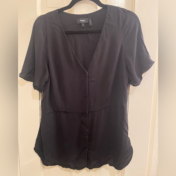 Black Button-Up Blouse - Picture 2 of 3